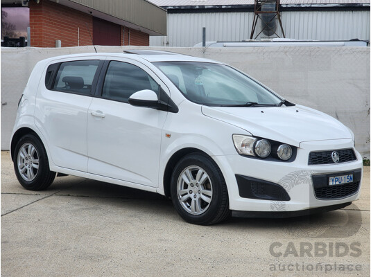 4/2013 Holden Barina CD TM MY13 5d Hatchback White 1.6L