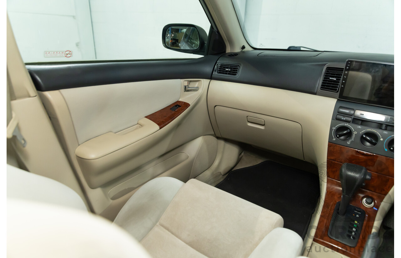 11/2002 Toyota Corolla Ultima Seca ZZE122R 5d Hatchback Silver Glaze Metallic 1.8L