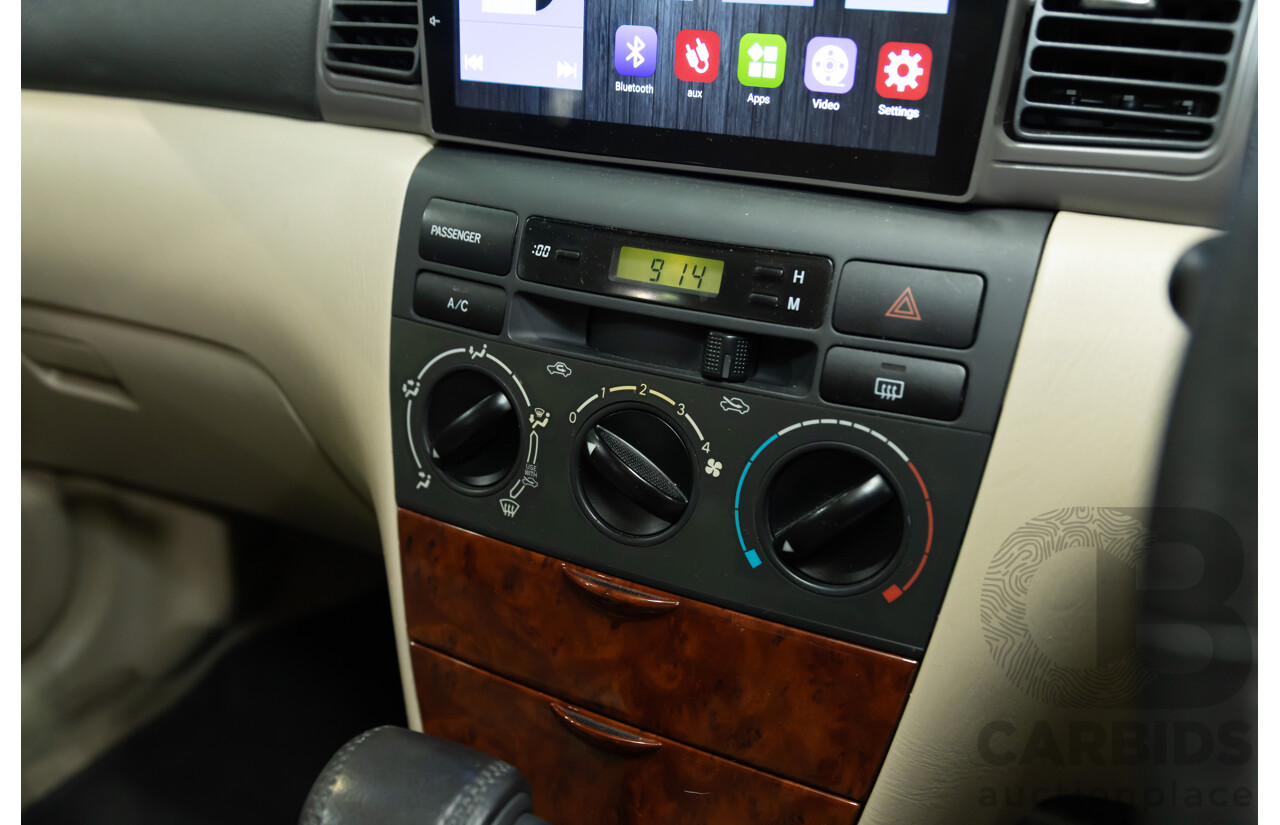 11/2002 Toyota Corolla Ultima Seca ZZE122R 5d Hatchback Silver Glaze Metallic 1.8L