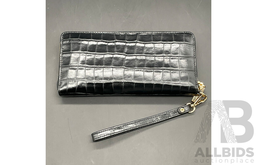 Collection of Fashion Accessories, Including Black Michael Kors Wallet, LIEBESKIND of Berlin Travel Set, DAVID LAWRENCE and SABA Belt and More - Lot of 8