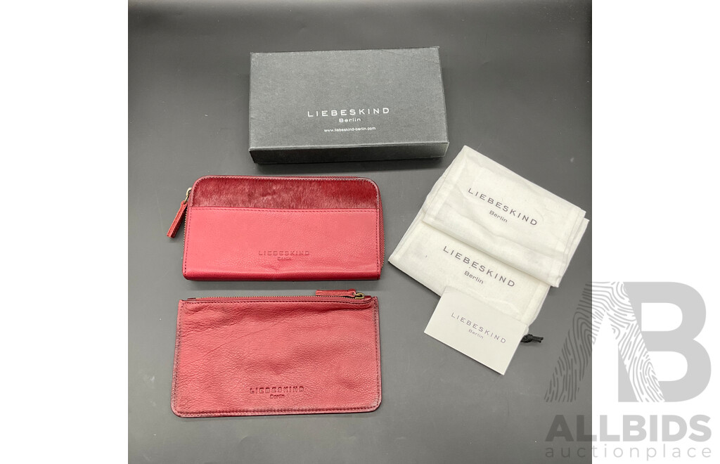 Collection of Fashion Accessories, Including Black Michael Kors Wallet, LIEBESKIND of Berlin Travel Set, DAVID LAWRENCE and SABA Belt and More - Lot of 8