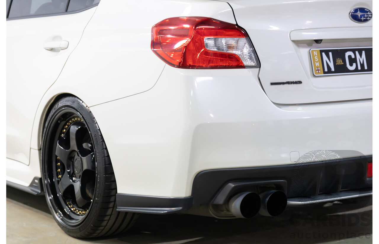 02/2015 Subaru WRX STi Premium (AWD) MY15 4d Sedan Crystal White Turbo 2.5L