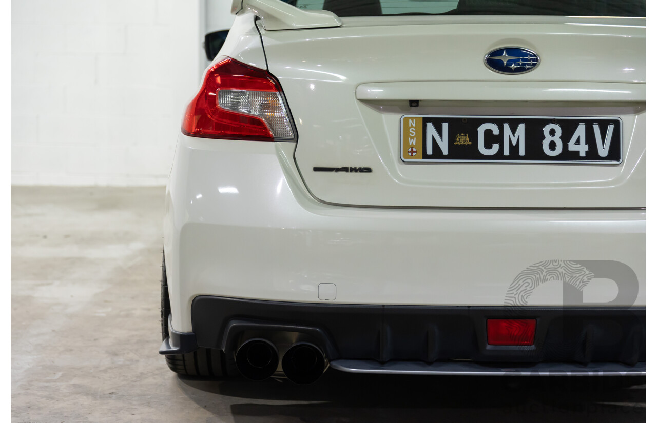 02/2015 Subaru WRX STi Premium (AWD) MY15 4d Sedan Crystal White Turbo 2.5L