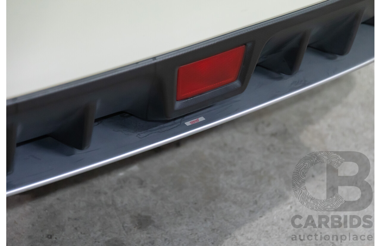 02/2015 Subaru WRX STi Premium (AWD) MY15 4d Sedan Crystal White Turbo 2.5L