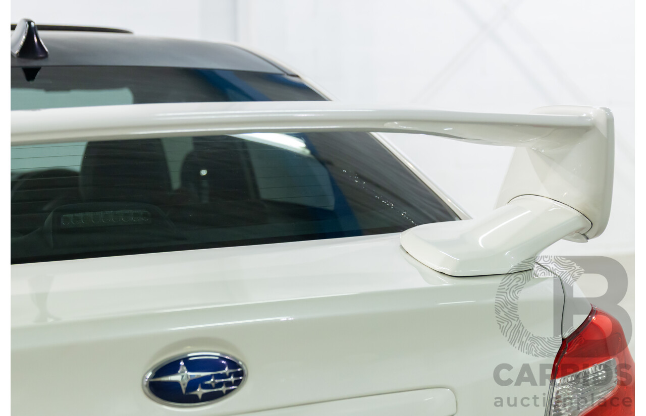 02/2015 Subaru WRX STi Premium (AWD) MY15 4d Sedan Crystal White Turbo 2.5L