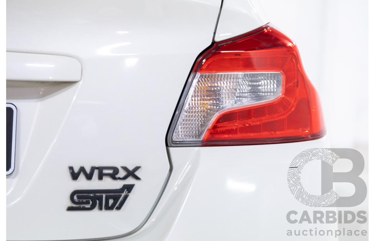 02/2015 Subaru WRX STi Premium (AWD) MY15 4d Sedan Crystal White Turbo 2.5L