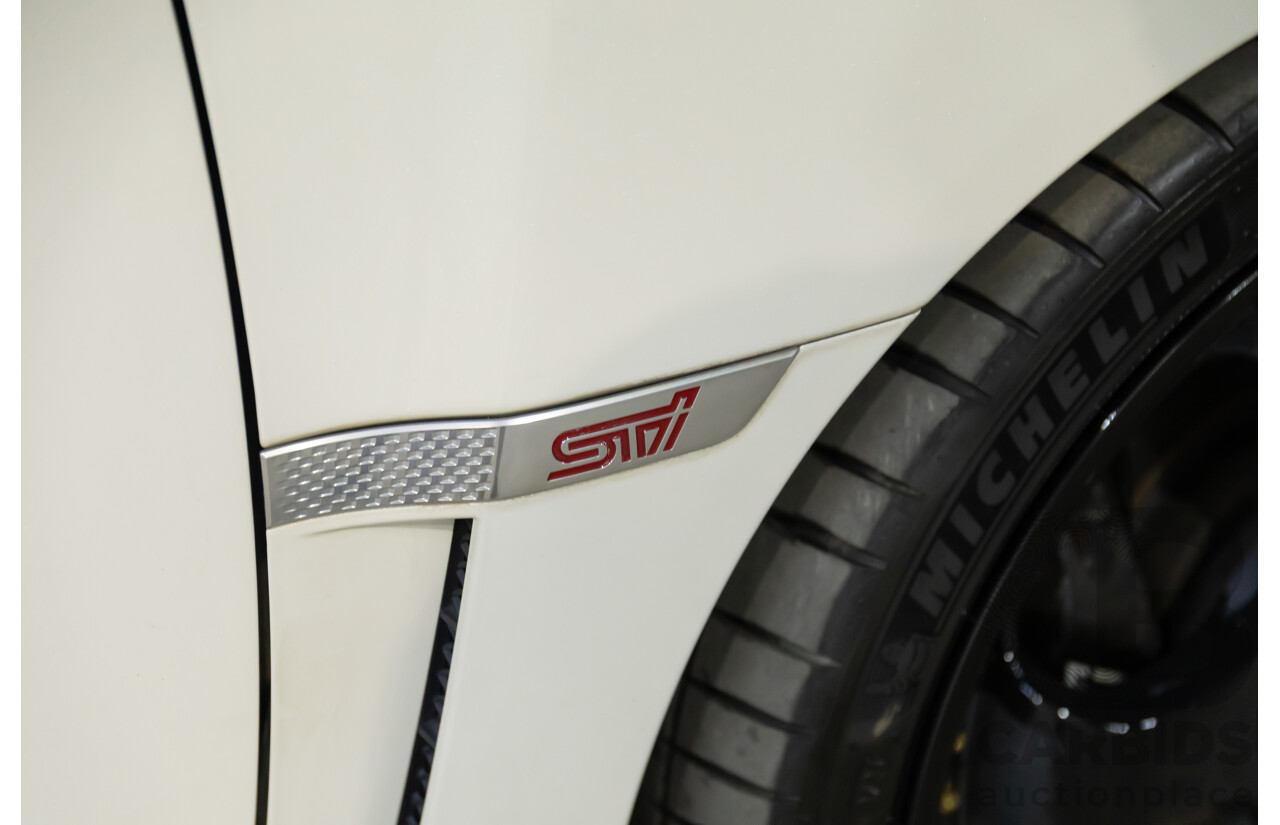 02/2015 Subaru WRX STi Premium (AWD) MY15 4d Sedan Crystal White Turbo 2.5L