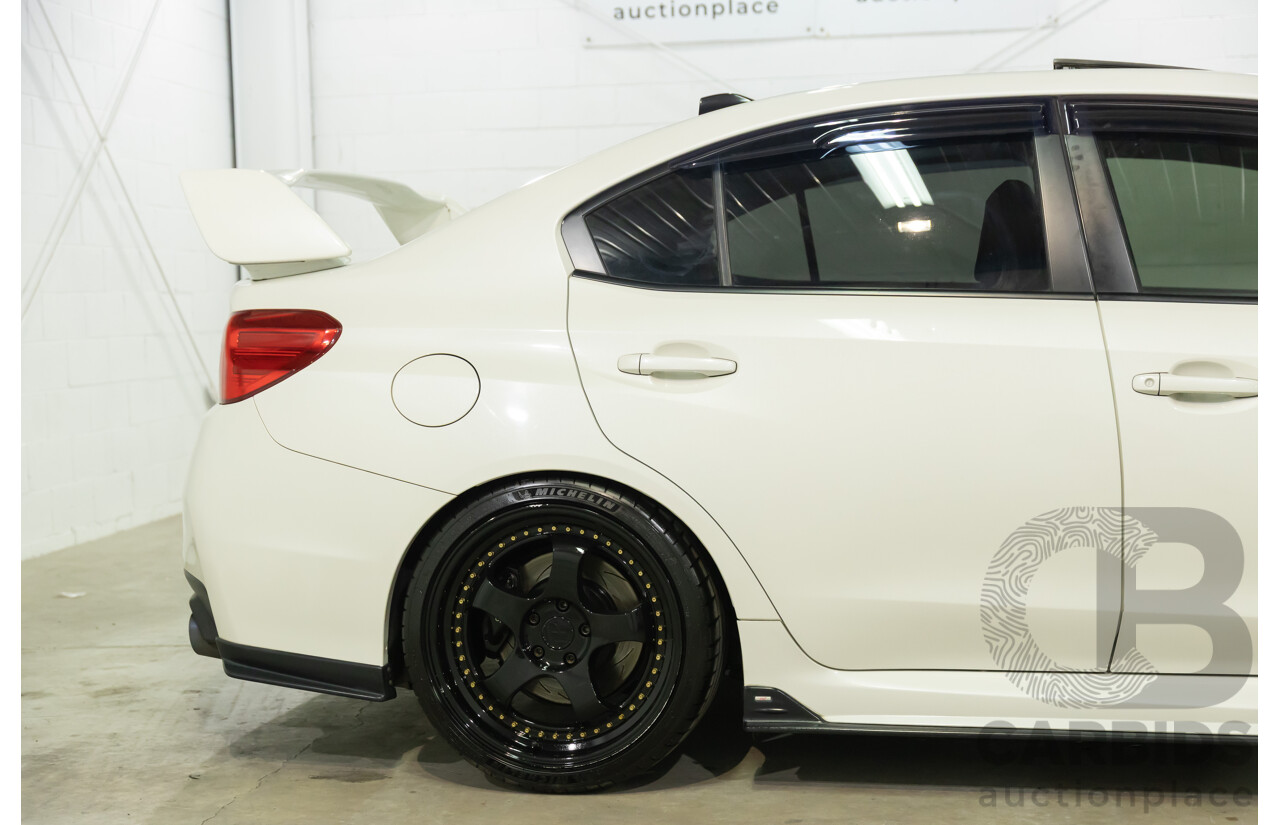 02/2015 Subaru WRX STi Premium (AWD) MY15 4d Sedan Crystal White Turbo 2.5L