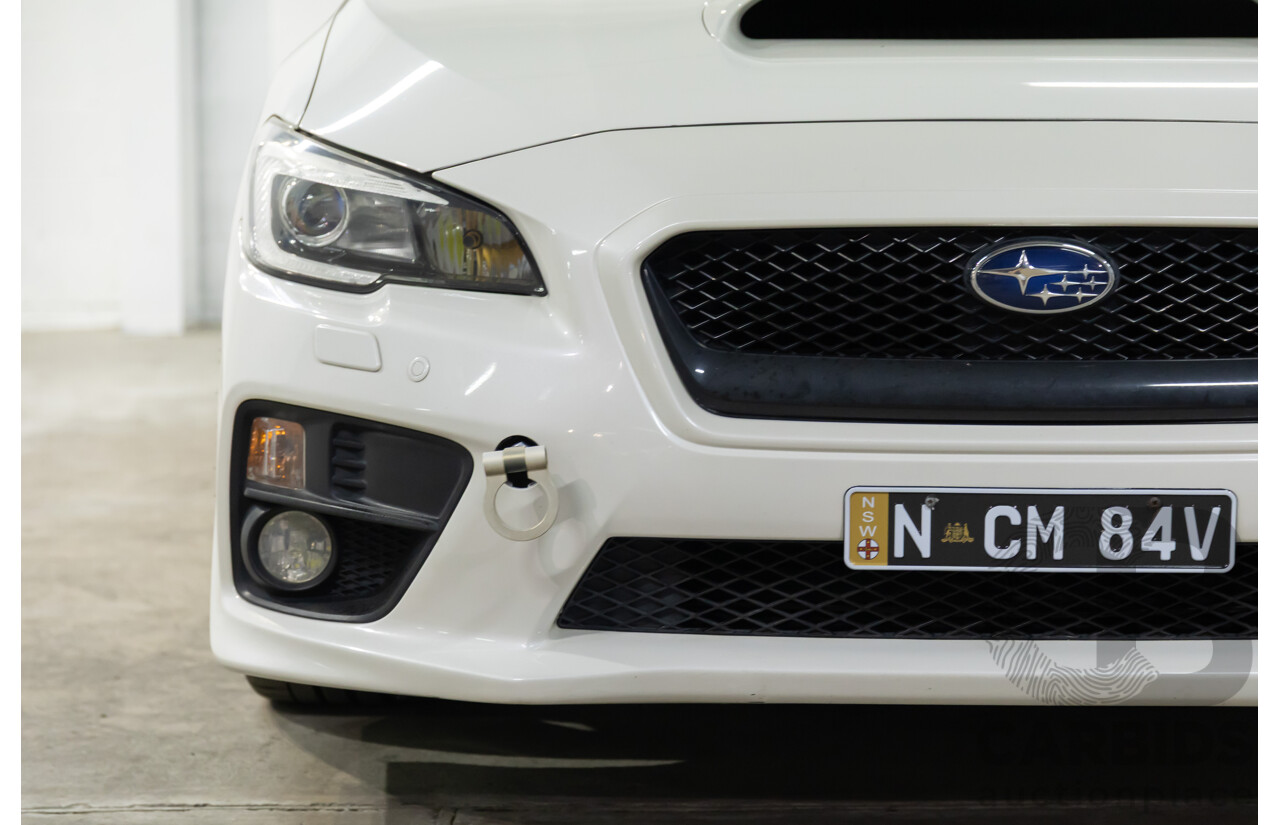 02/2015 Subaru WRX STi Premium (AWD) MY15 4d Sedan Crystal White Turbo 2.5L