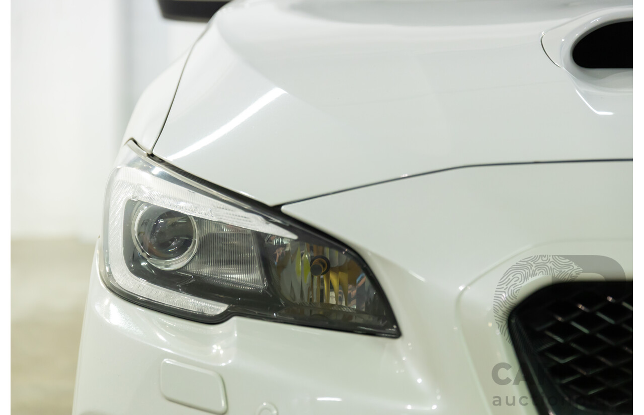 02/2015 Subaru WRX STi Premium (AWD) MY15 4d Sedan Crystal White Turbo 2.5L