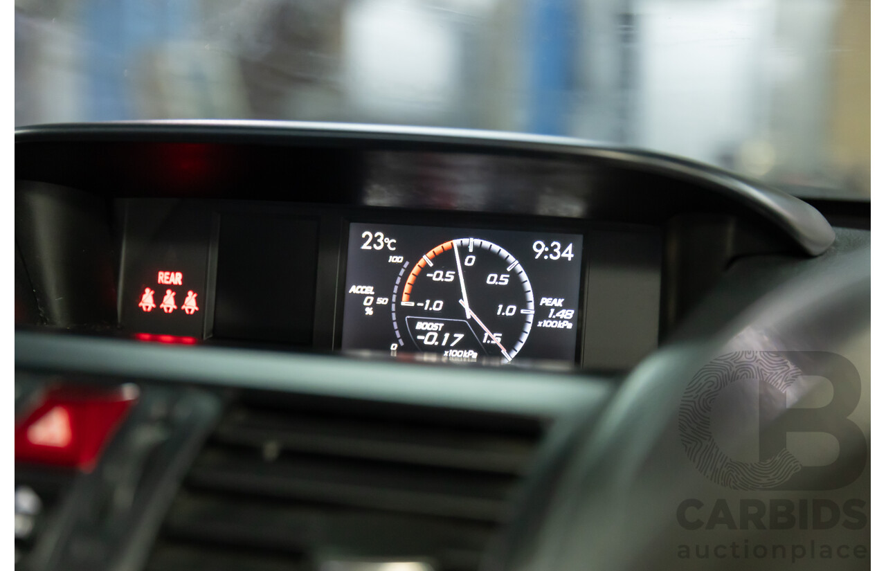 02/2015 Subaru WRX STi Premium (AWD) MY15 4d Sedan Crystal White Turbo 2.5L