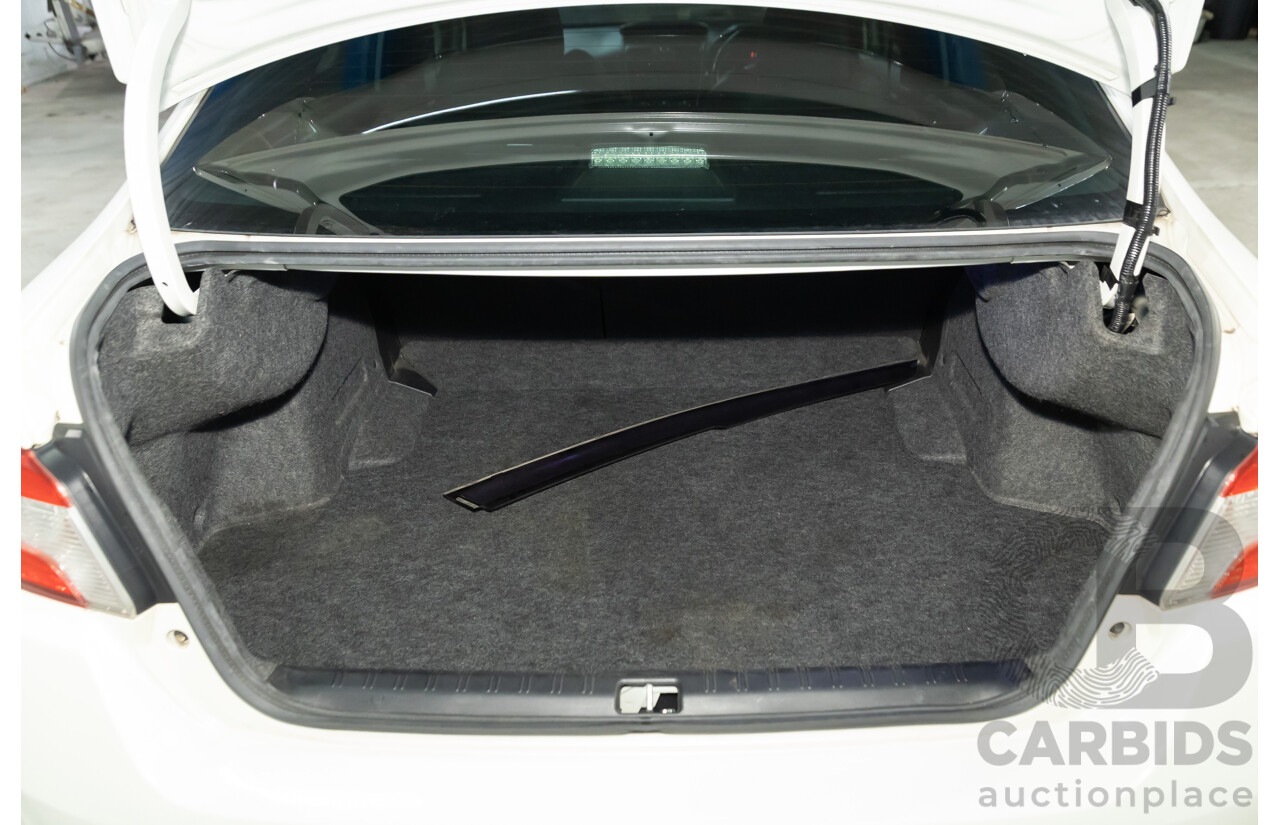 02/2015 Subaru WRX STi Premium (AWD) MY15 4d Sedan Crystal White Turbo 2.5L