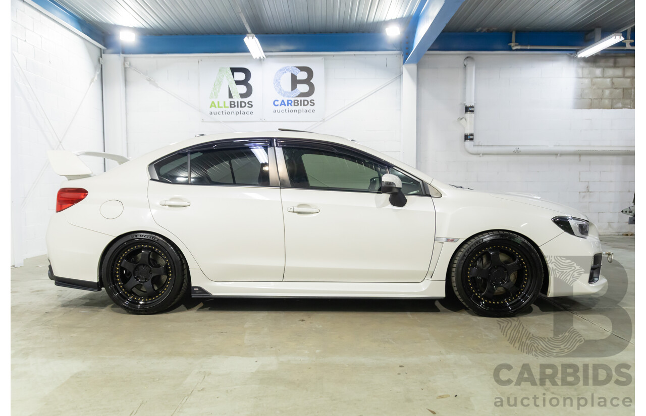 02/2015 Subaru WRX STi Premium (AWD) MY15 4d Sedan Crystal White Turbo 2.5L
