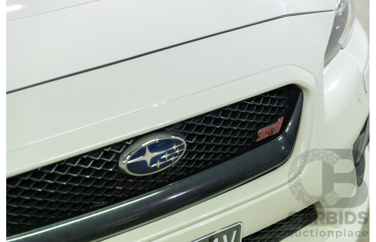 02/2015 Subaru WRX STi Premium (AWD) MY15 4d Sedan Crystal White Turbo 2.5L