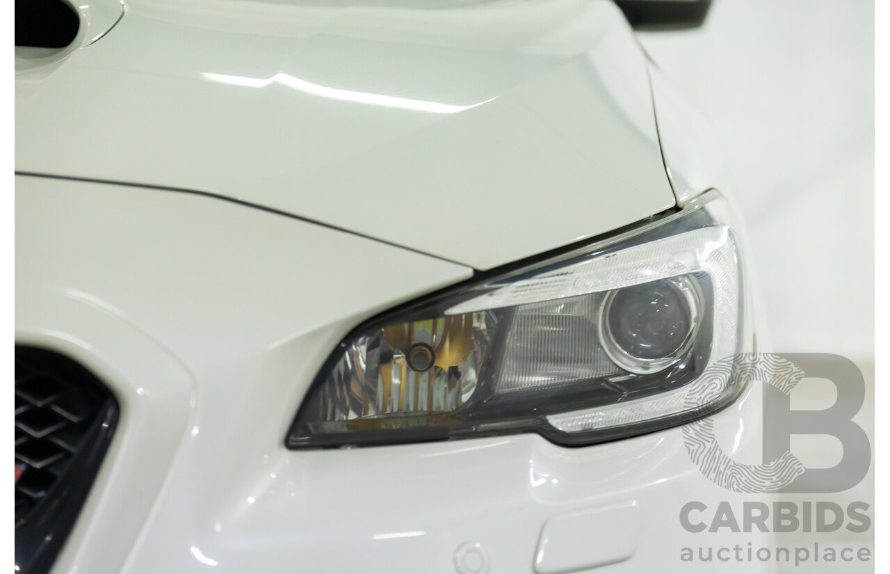 02/2015 Subaru WRX STi Premium (AWD) MY15 4d Sedan Crystal White Turbo 2.5L