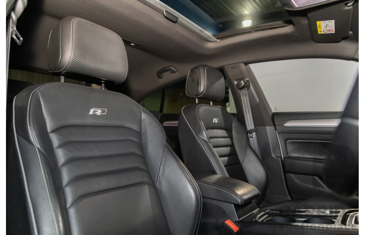 09/2018 Volkswagen Arteon 206TSI R-Line (AWD) MY19 5d Liftback Pure White Turbo 2.0L