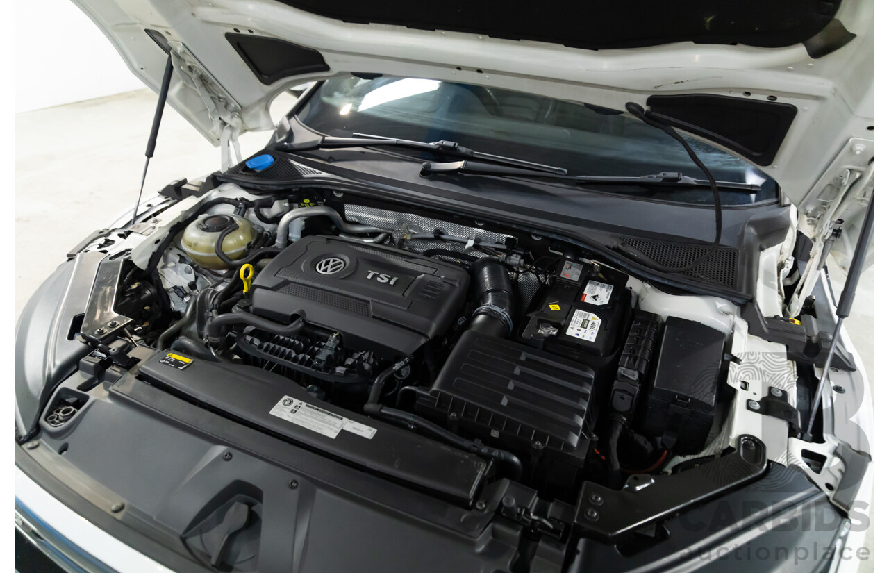 09/2018 Volkswagen Arteon 206TSI R-Line (AWD) MY19 5d Liftback Pure White Turbo 2.0L