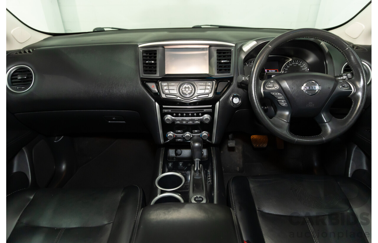 6/2015 Nissan Pathfinder ST-L Hybrid (4x4) R52 MY15 4d Wagon Ivory Pearl Supercharged 2.5L - 15kW Hybrid - 7 Seater