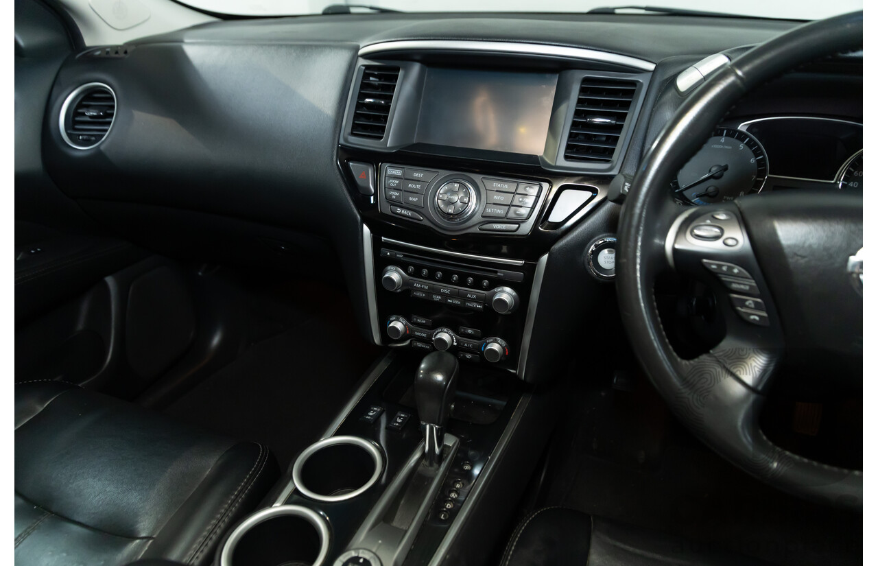 6/2015 Nissan Pathfinder ST-L Hybrid (4x4) R52 MY15 4d Wagon Ivory Pearl Supercharged 2.5L - 15kW Hybrid - 7 Seater