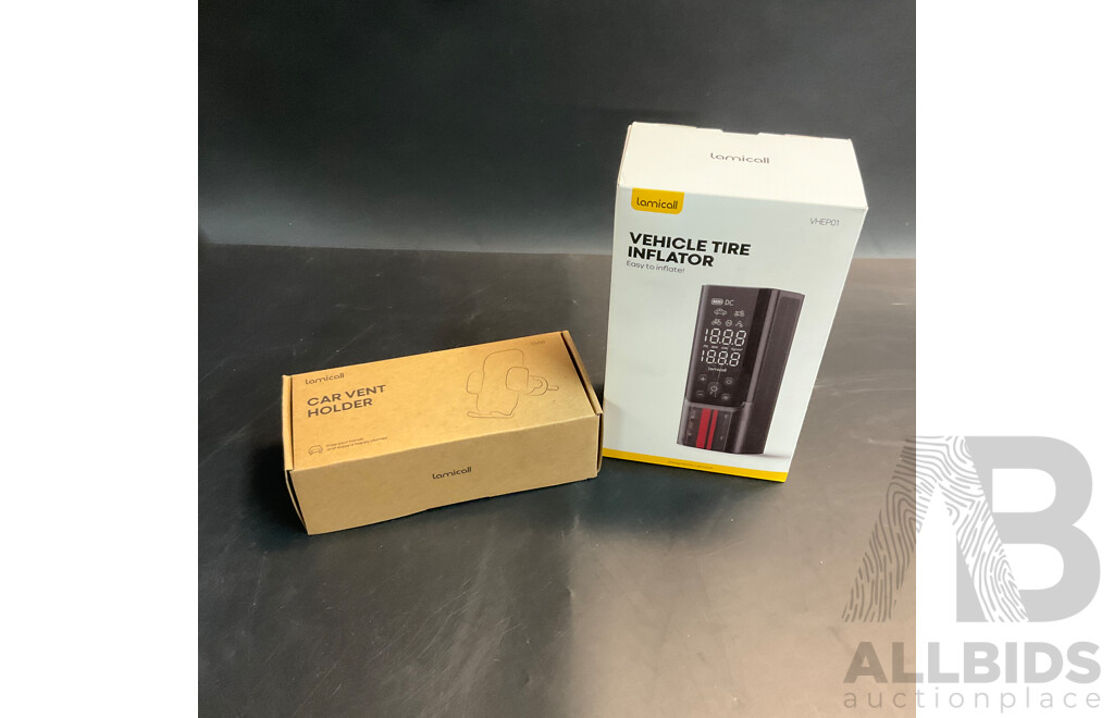 Lamicall Vehicle Tire Inflator & Car Vent Holder