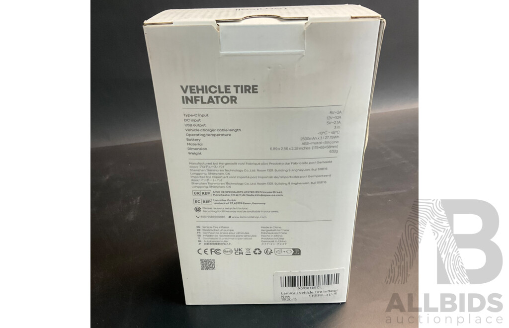 Lamicall Vehicle Tire Inflator & Car Vent Holder