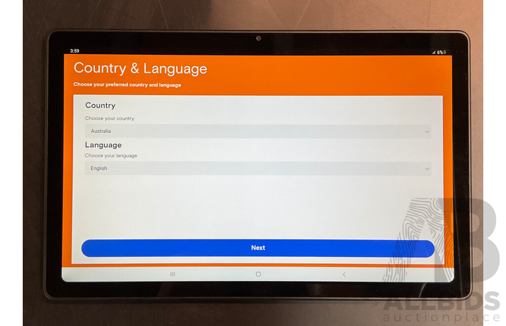 Menulog Orderpad (Samsung Tab A7 Tablet) with Case
