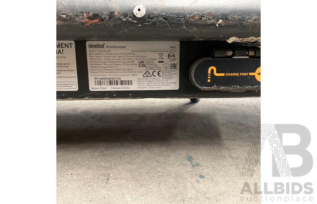 Ninebot Kickscooter Max F65I