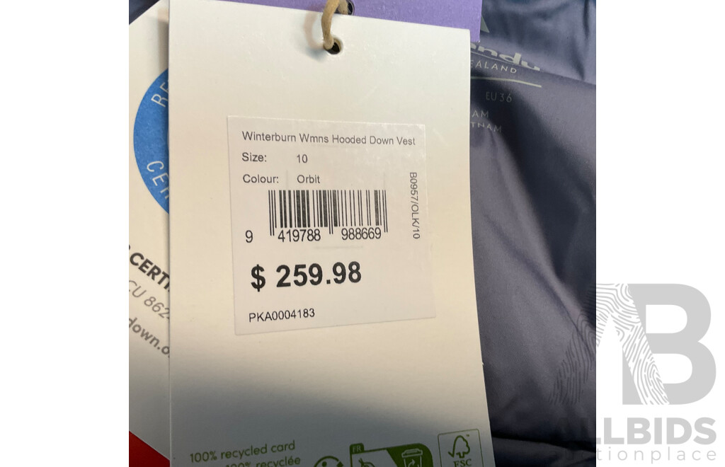 Kathmandu Women's Winterburn Hooded Down Vest (size 10)