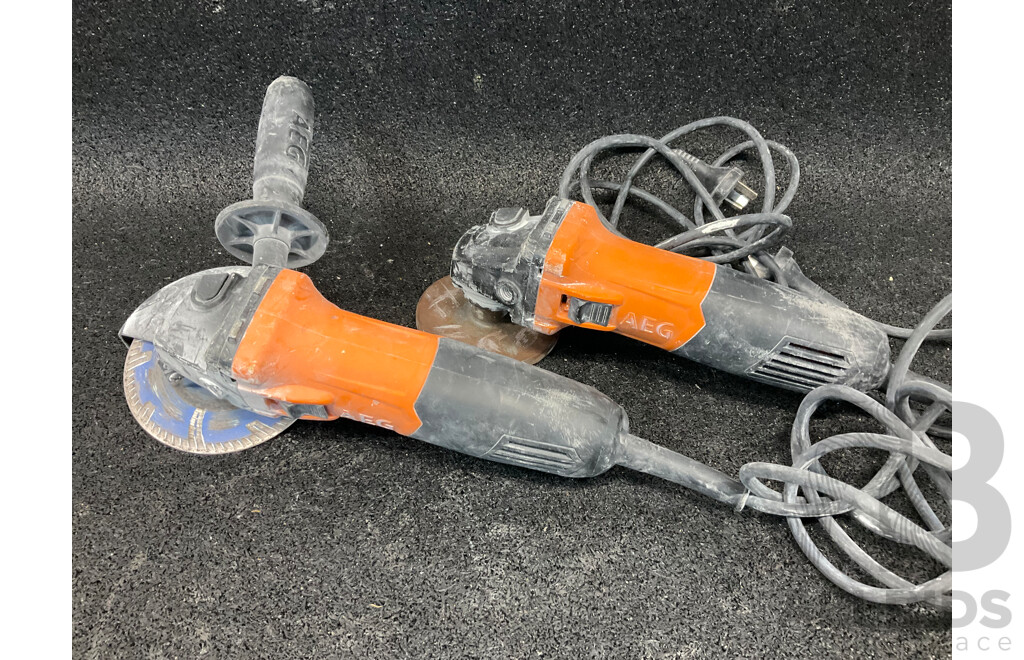 AEG Corded Angle Grinder - Lot of 2