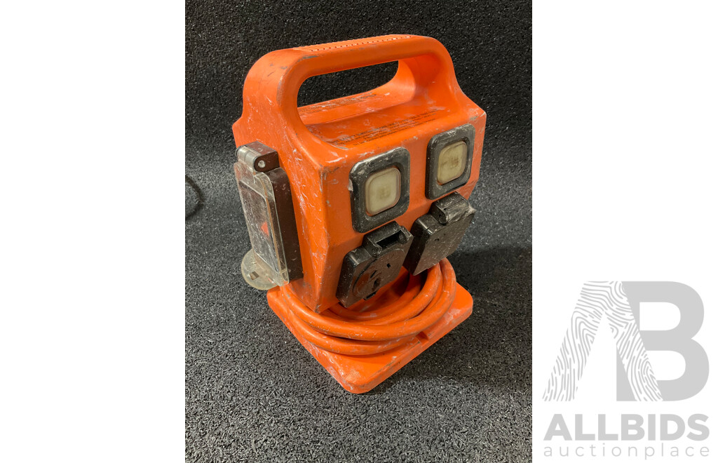 CLICK Portable Power Distribution Board, Extension Lead and 30m GARDENA Flex Garden Hose with Fitting - Lot of 3