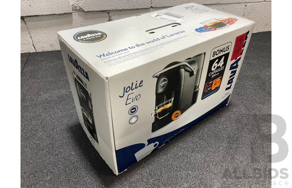 LAVAZZA Jolie Evo Capsule Coffe Machine with Bonus 64 Capsules