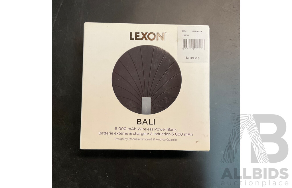 Lexon Bali 5000 MAh Wireless Power Bank