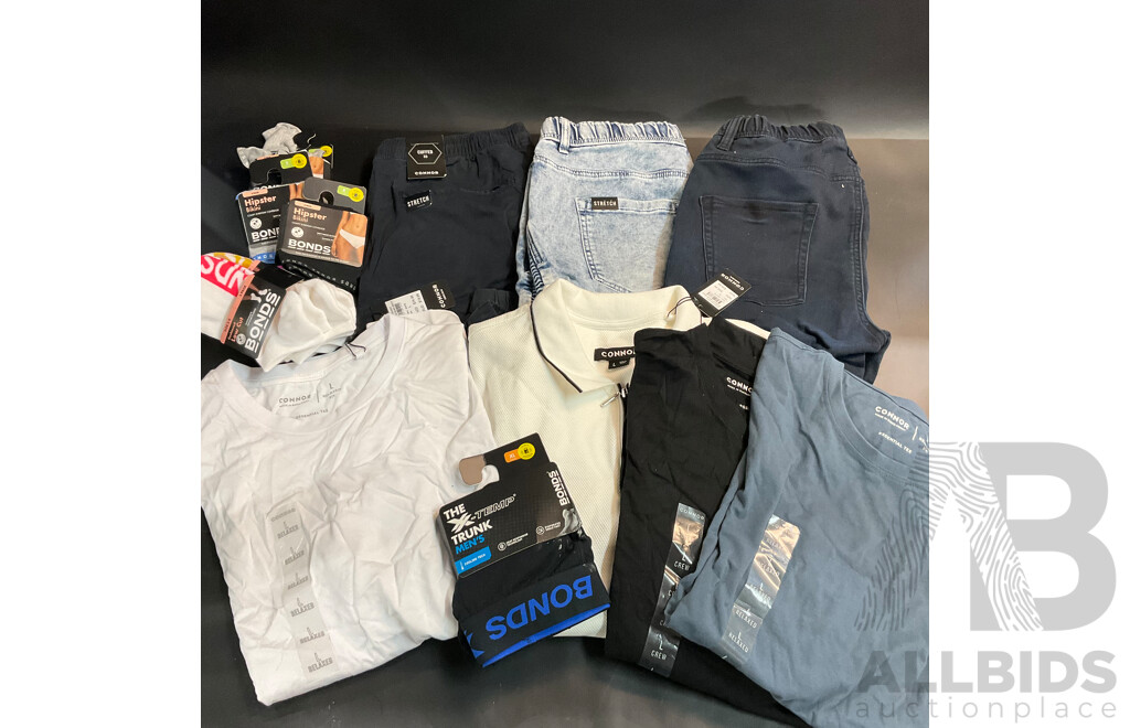 Connor Men's Apparel with Assorted Bonds Underwear, Socks for Men & Women