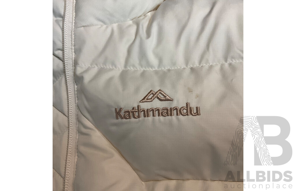 Nautica Long Sleeve Size L Men's Shirt & Kathmandu Women's Size 6 White Vest