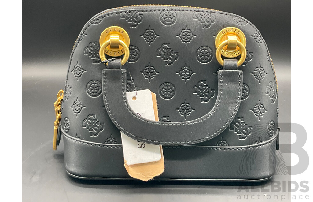 Cathleen Small Dome Satchel Handbag Branded GUESS