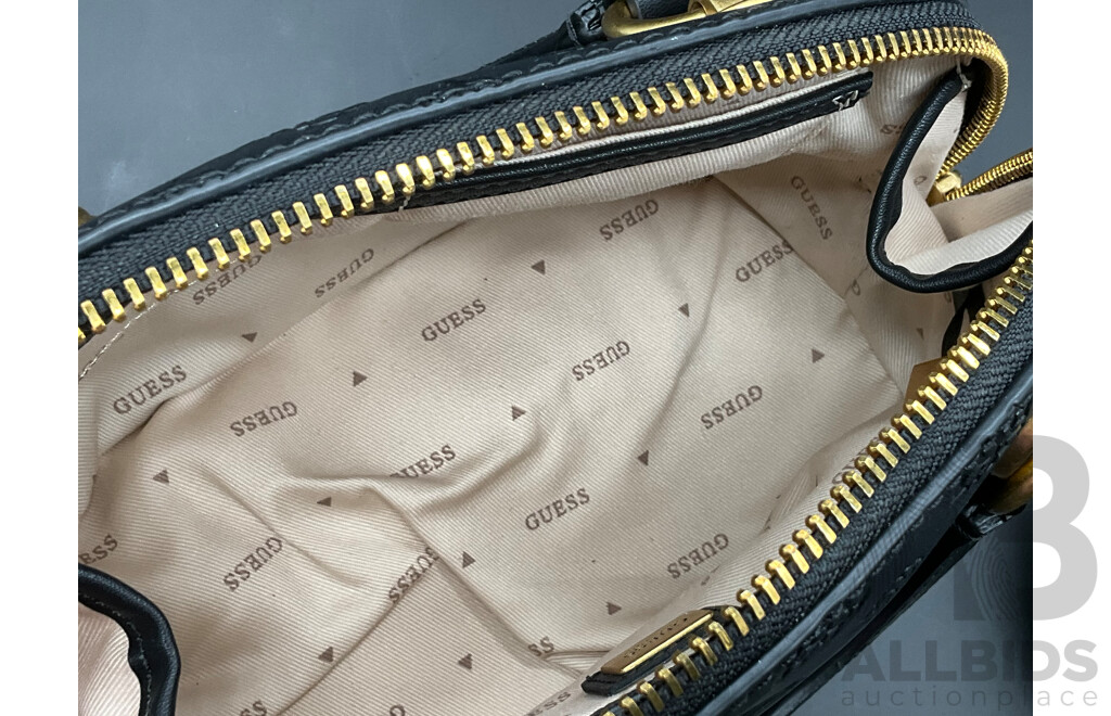 Cathleen Small Dome Satchel Handbag Branded GUESS