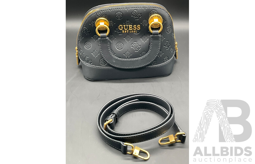 Cathleen Small Dome Satchel Handbag Branded GUESS
