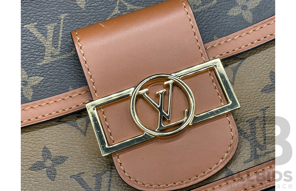 Mini Dauphine Monogram Reverse Canvas Crossbody Bag Branded LOUISE VUITTON