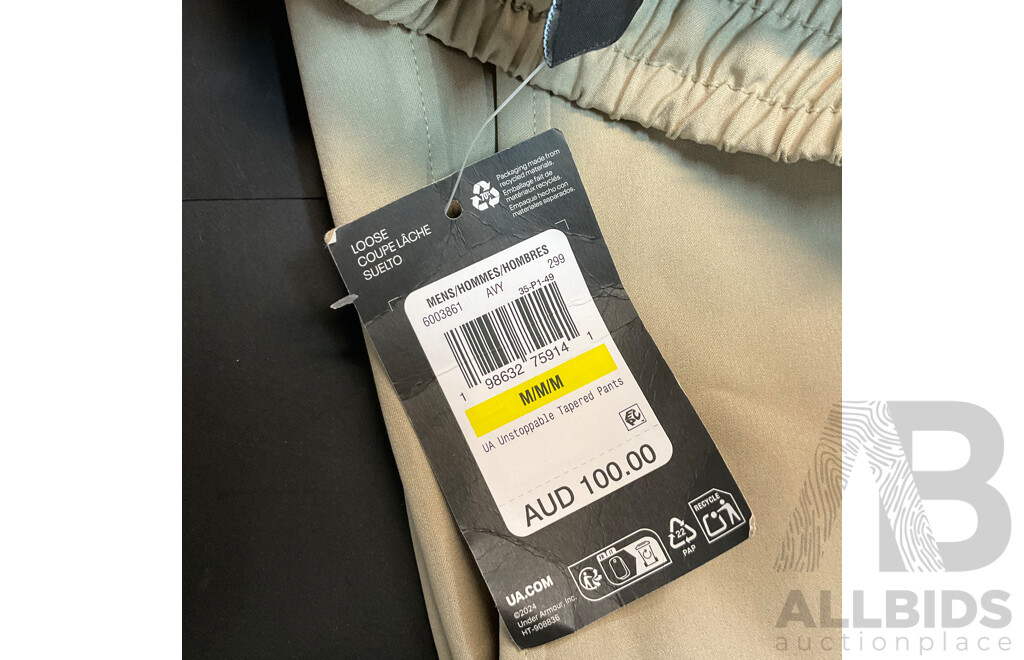 Under Armour Tapered Pants Size M & Six of St Goliath Kids Barrel Shacket - Lot of 7