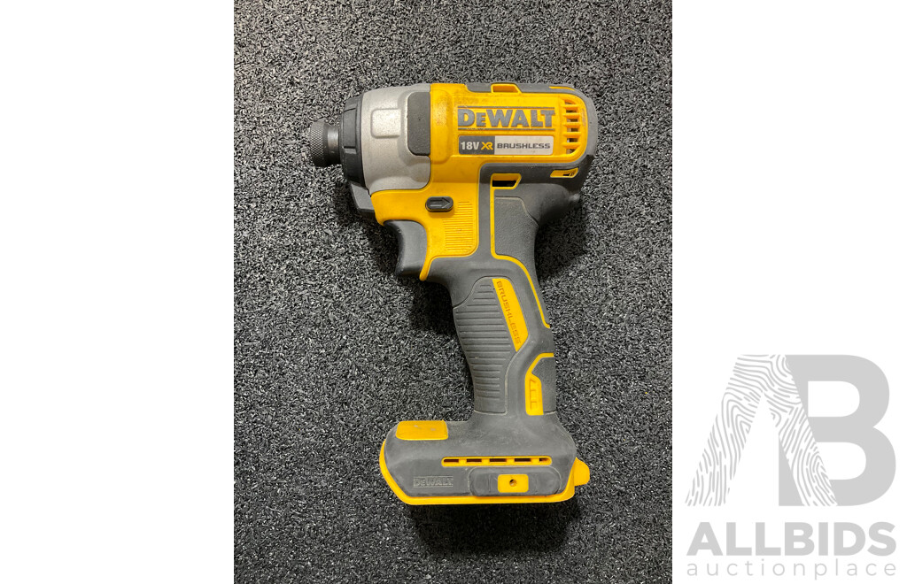 DeWALT 18V XR Brushless Impact Driver (DCF787) with 6.0Ah Battery - Lot of 2