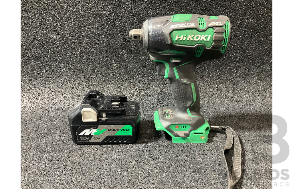 HiKOKI 36V MultiVolt Brushless Impact Wrench with Battery - Lot of 2