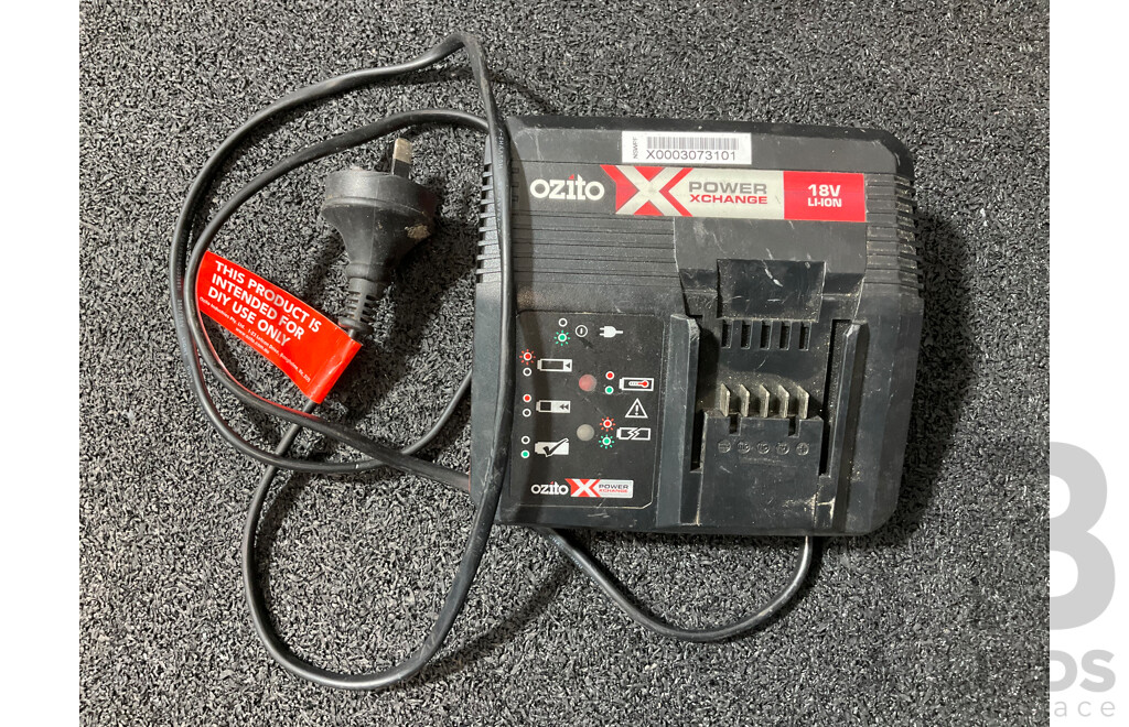 MAKITA 5.0Ah Battery, OZITO Battery Charger and Drill Driver and WIHA SlimBit Screwdriver  - Lot of 4