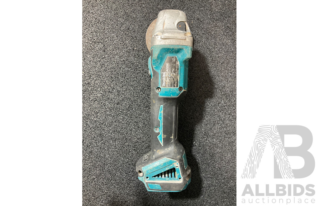 MAKITA 18v LXT Brushless Angle Grinder (DGA506) with 6.0Ah Battery - Lot of 2