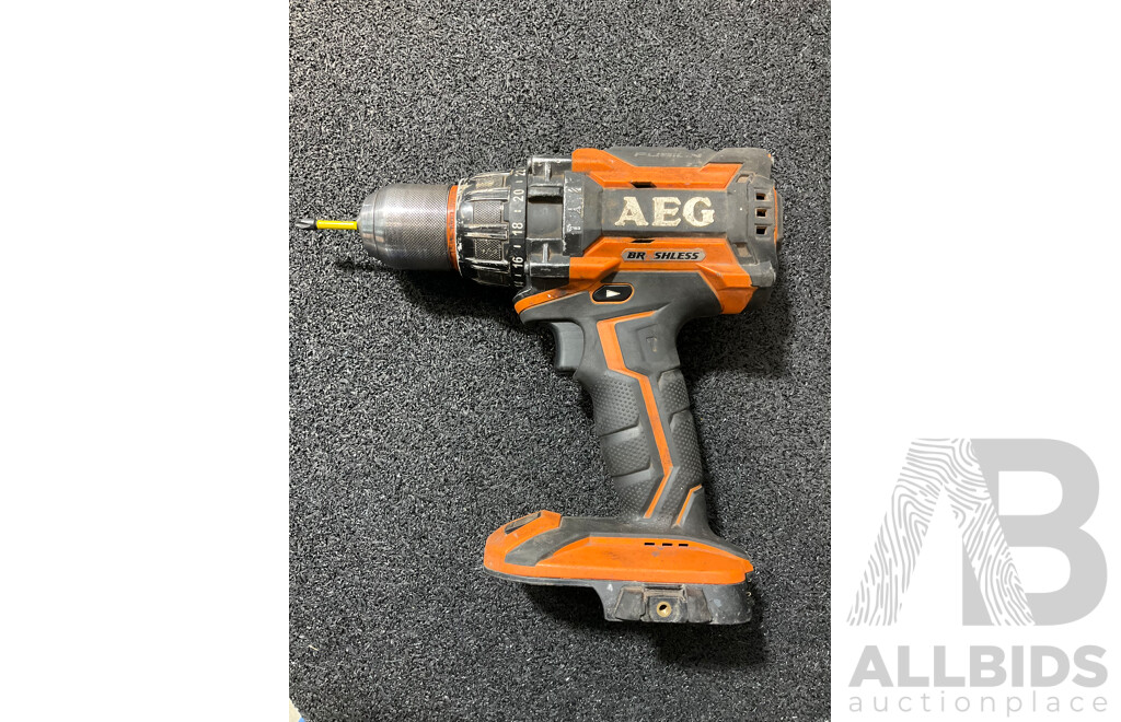 AEG 18V Fusion Brushless Hammer Drill (BSB18BL) with 6.0Ah Battery - Lot of 2