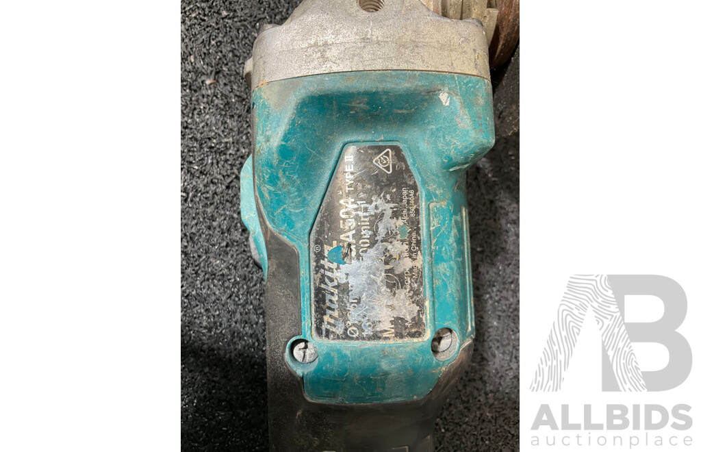 MAKITA 18V LXT Angle Grinder (DGA504) with 5.0Ah Battery - Lot of 2