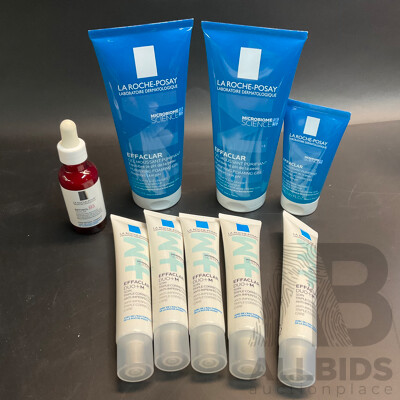 Assorted La Roche-Posay Facial Products - Lot of 9