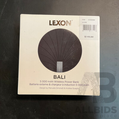 Lexon Bali 5000 MAh Wireless Power Bank