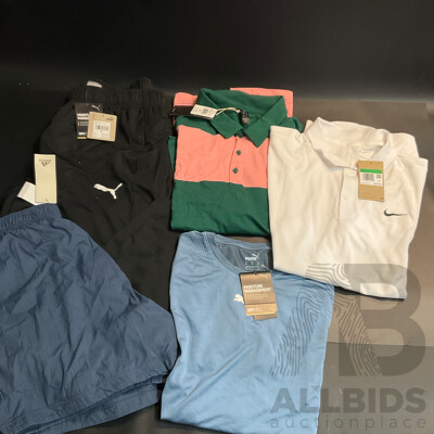 Puma, Nike, Adidas Men's Apparel - Size XL - Lot of 5