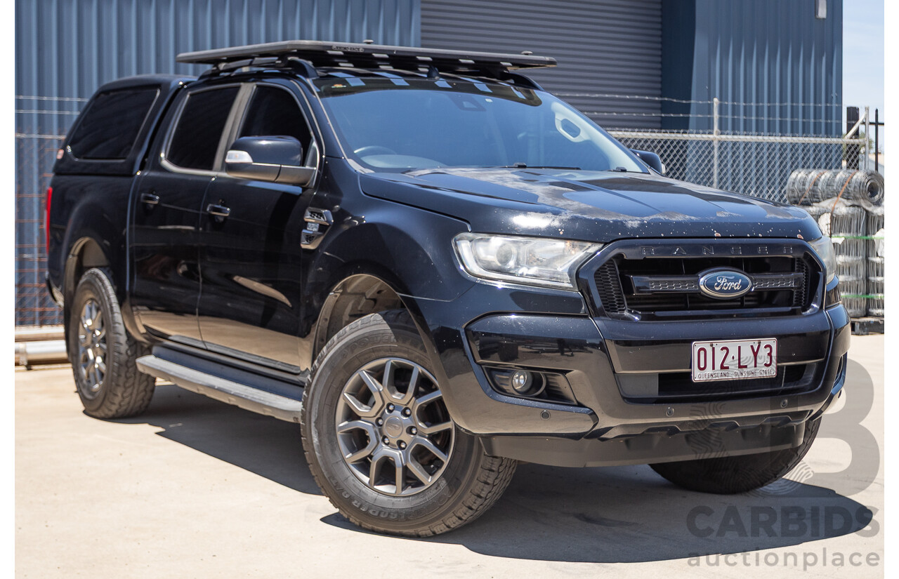 04/2017 Ford Ranger XLT 3.2 (4x4) PX MKII MY17 UPDATE Dual Cab Utility Shadow Black Turbo Diesel 3.2L