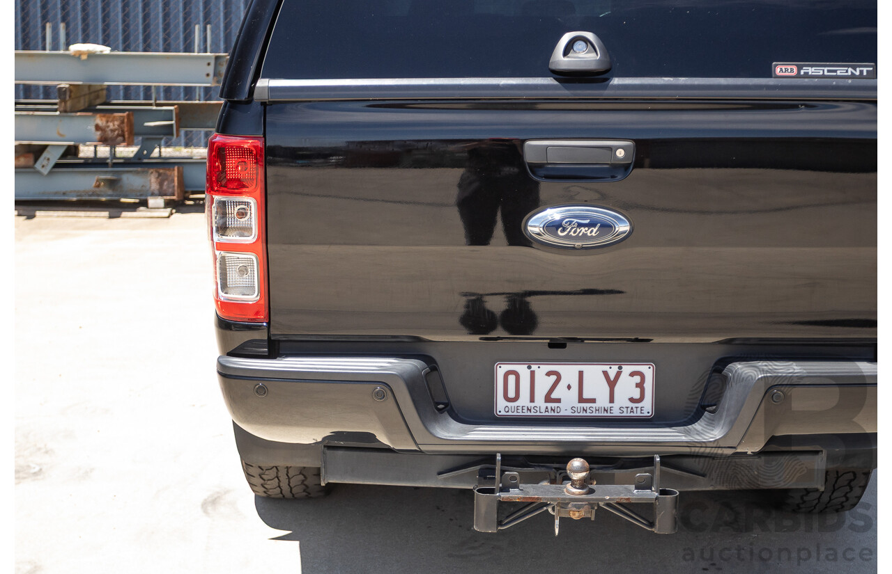 04/2017 Ford Ranger XLT 3.2 (4x4) PX MKII MY17 UPDATE Dual Cab Utility Shadow Black Turbo Diesel 3.2L